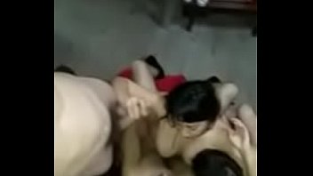 Desi foursome sex act by a group of married guys -