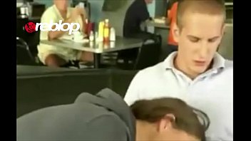 NO SHAME Waitress Interrupts Restaurant Public Blowjob