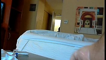 Caught jerking by hotel maid flash