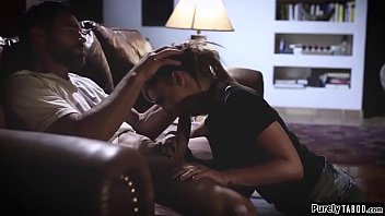 Teen wakes up after been wacked down.She overhears her teacher and his schoolgirl mistress stressing out over her sextape.Manipulative as she is she pretends to be his gf.She persuades him into sex and sucks him off and is fucked by him