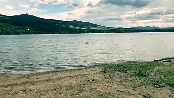 Watermelon Bikini Swim in a Cold Lake and Camping