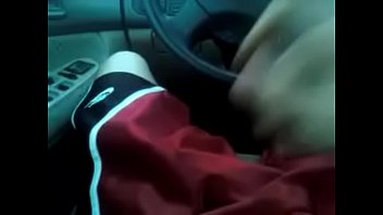 Drew masturbating in car