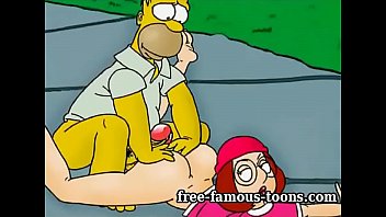 Griffins cheating scenes with Simpsons at free-famous-toons.com