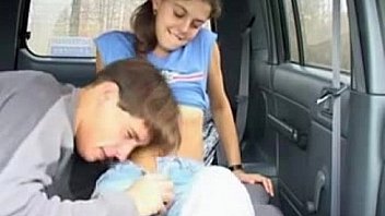 18yo Amateur Teens Fuck in Their Van after Getting out of Class part 1 - PornAero.com