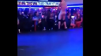 Male Stripper Shows Huge Dick on Stage