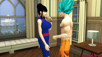 Dragon Ball Porn Hentai Vegeta Fucks Beautiful Chichi Wife Next to his Friend and Husband and Cuckold Netorare