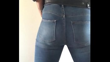 Handjob in horney tight jeans