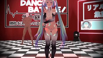 hatsunes mikus en batalla de baile con sexo puro y duro