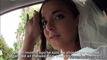 Horny bride Amirah gets banged by dude